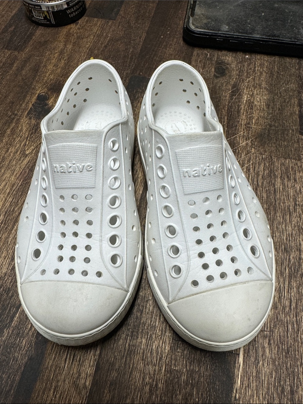 Native Kids Slip-On Water Shoes in White